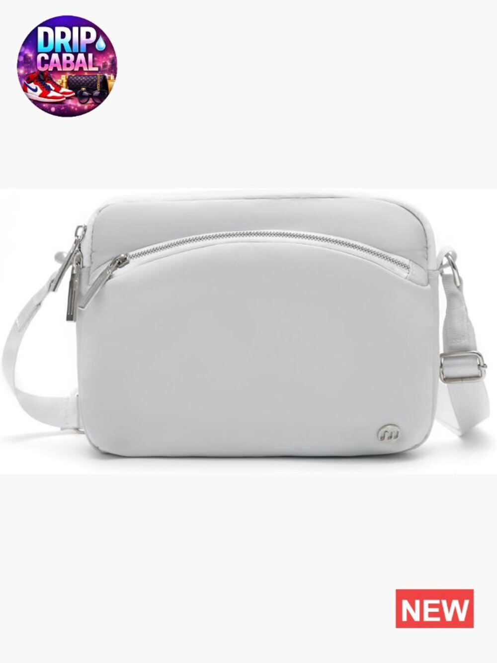 Compact Crossbody Bag with Anti-Theft Pockets, Lightweight Nylon Travel Purse